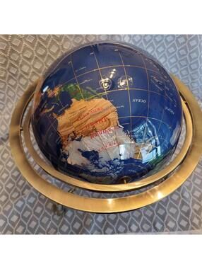 Vintage Semi Precious Stone Globe